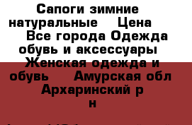 Сапоги зимние - натуральные  › Цена ­ 750 - Все города Одежда, обувь и аксессуары » Женская одежда и обувь   . Амурская обл.,Архаринский р-н